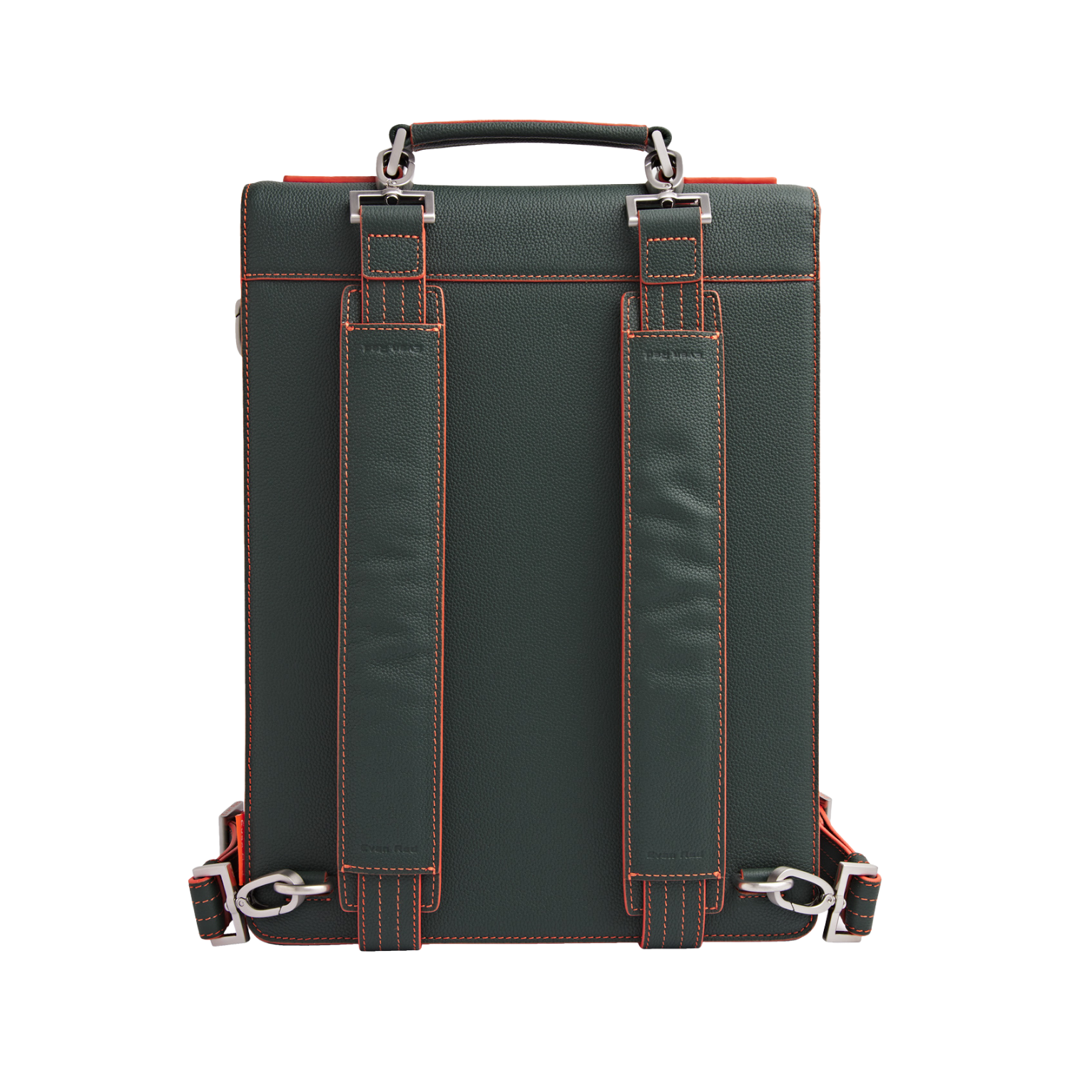 The Modern Backpack -  Green Evan Red