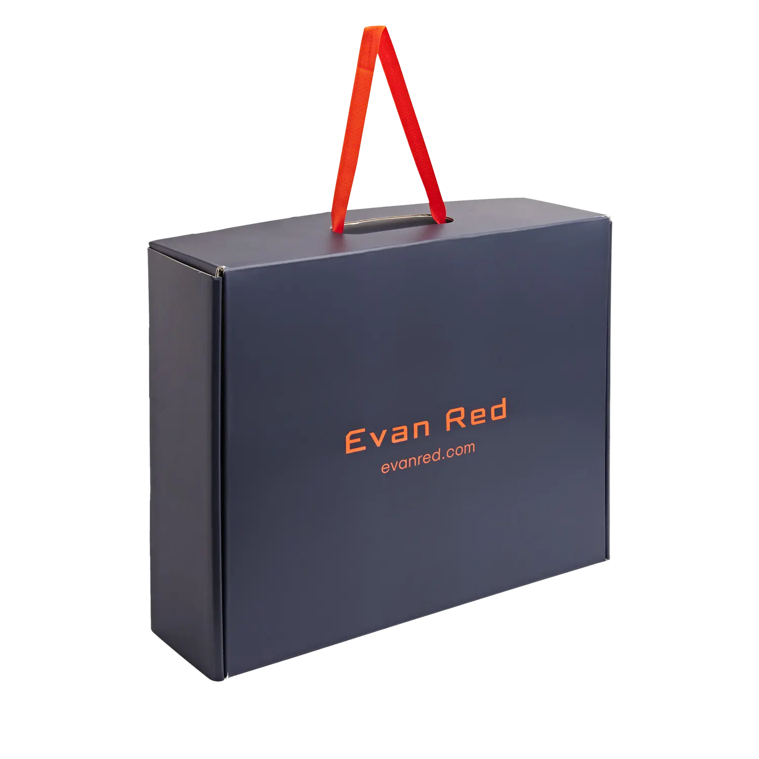 The Classic Briefcase - Tan Evan Red